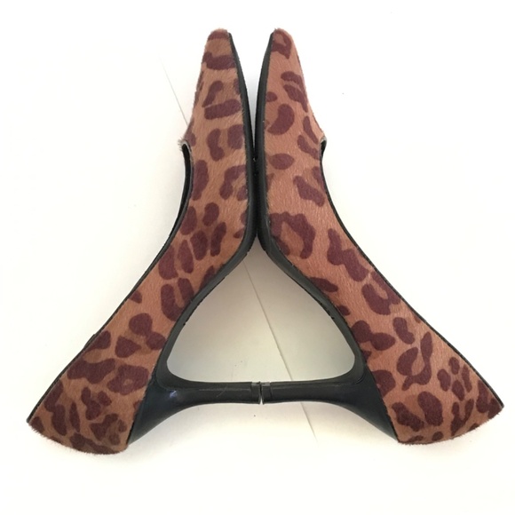 COMFORT PLUS By PREDICTIONS Leopard Heels Comfort Pumps Women’s Size 10 WIDE - Picture 13 of 16